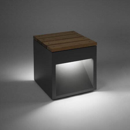 ספסל עץ עם תאורה - B.LUX-LAP BENCH