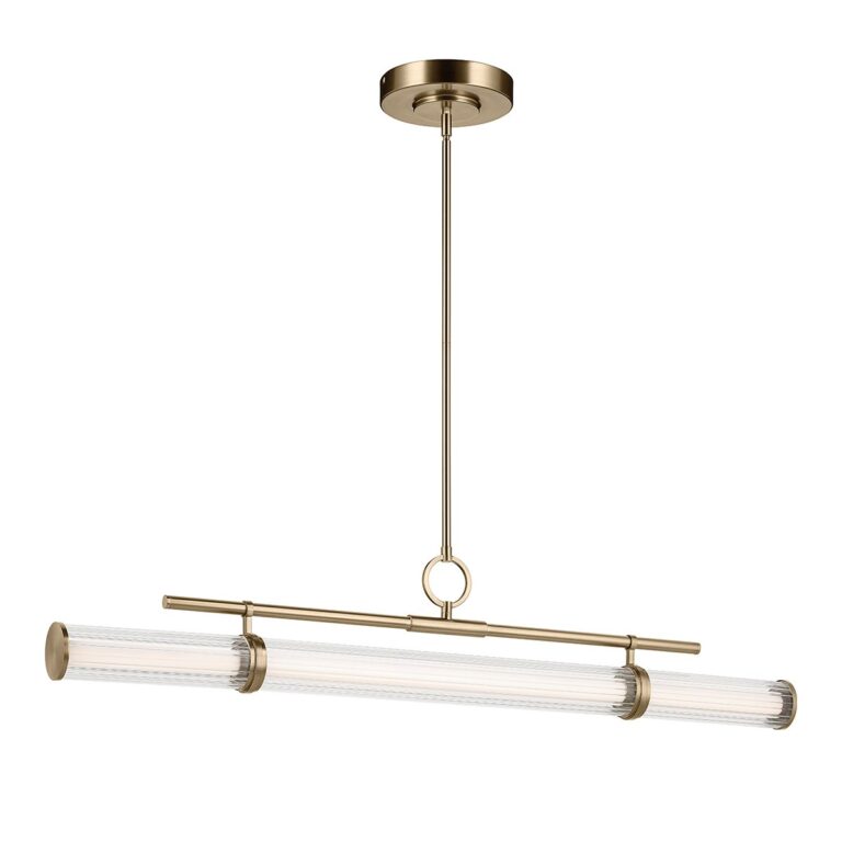 ELSTEAD Riven LED Linear Pendant - מנורת תלייה ליניארית ברונזה שמפניה