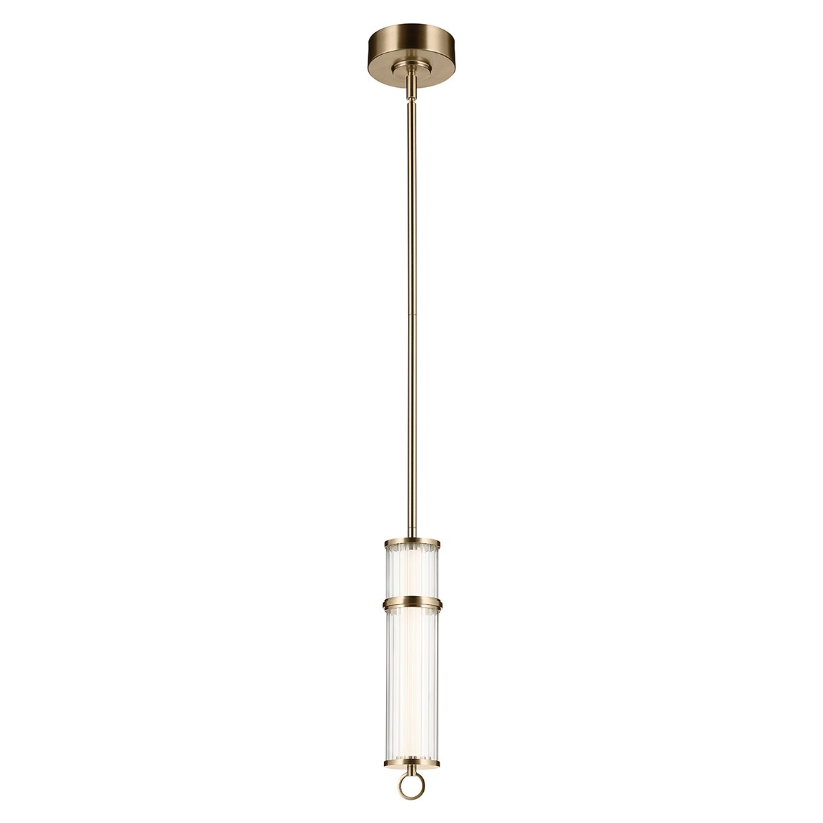 ELSTEAD Riven LED Pendant - מנורת תלייה ברונזה שמפניה